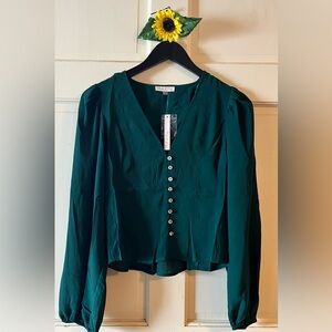 Chic Teal Blouse by